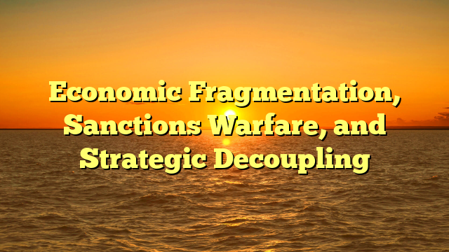 Economic Fragmentation, Sanctions Warfare, and Strategic Decoupling