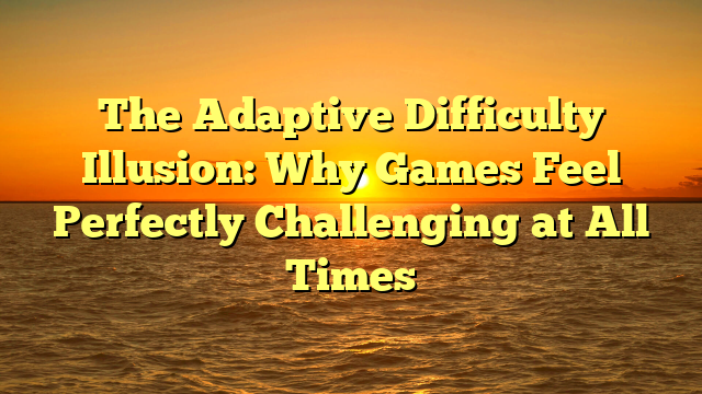 The Adaptive Difficulty Illusion: Why Games Feel Perfectly Challenging at All Times